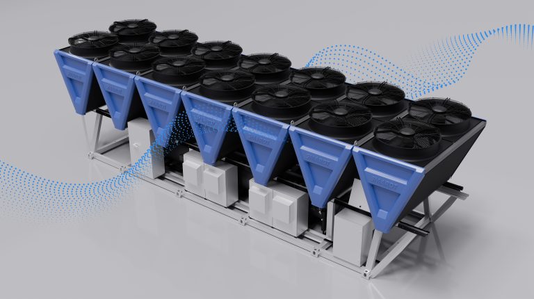 Air-cooled condenser units for HVAC MEP projects